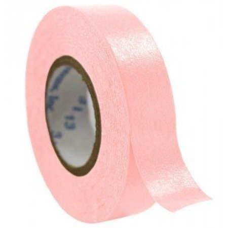 PRECISION DYNAMICS Time Tape, 3" Core, 1/2" Wide, Pink, 6/cs, 6PK 512604-P